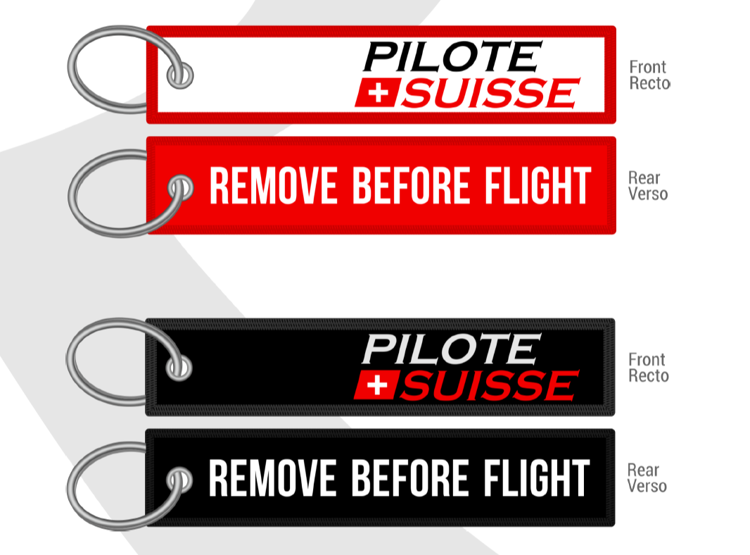 Porte-clé Remove Before Flight - Pilotesuisse